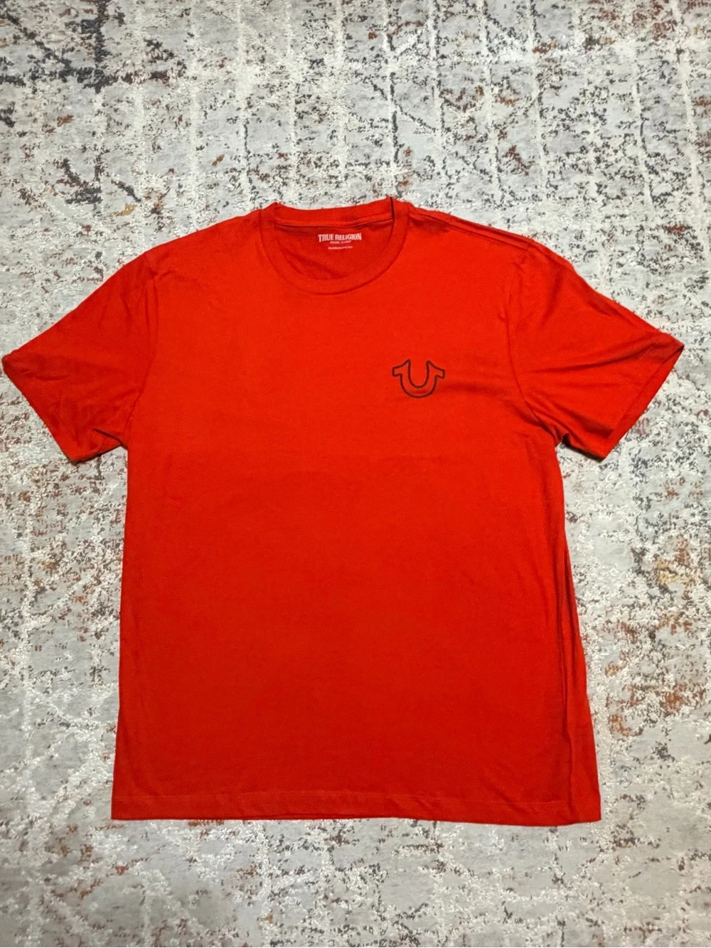 True Religion Brand Jeans Red Buddha Graphic T-Shirt XXL